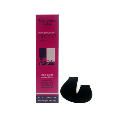 رنگ مو دوپیر (Dupier) شماره 4.1 رنگ قهوه ای دودی متوسط حجم حجم 100 میلی‌لیتر