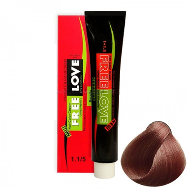 رنگ مو فری لاو (Free Love) شماره W7.8.65 رنگ بلوند فندقی روشن حجم 100 میلیلیتر