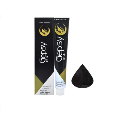 رنگ مو جیپسی (Gepsy) شماره 1 رنگ مشکی طبیعی حجم 100 میلی‌لیتر