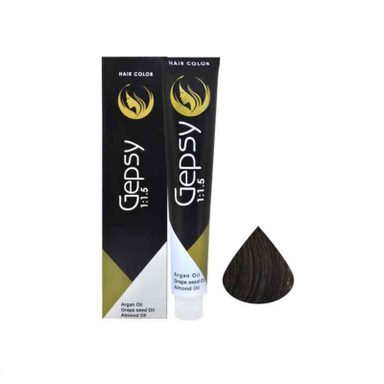رنگ مو جیپسی (Gepsy) شماره 4.1 رنگ قهوه ای دودی متوسط حجم 100 میلی‌لیتر