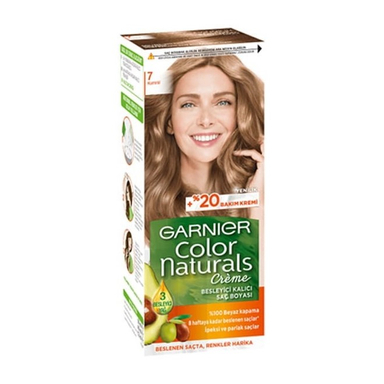 کیت رنگ مو گارنیه (Garnier) مدل Color Naturals Shade شماره 7 رنگ شکلاتی طلایی حجم 40 میلیلیتر