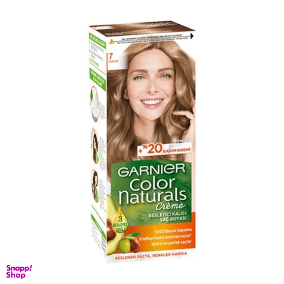 کیت رنگ مو گارنیه (Garnier) مدل Color Naturals Shade شماره 7 رنگ شکلاتی طلایی حجم 40 میلی‌لیتر