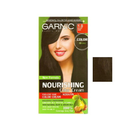 کیت رنگ مو زنانه گارنیک (Garnic) شماره 1.0 رنگ موی مشکی