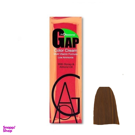 رنگ مو گپ (Gap) شماره 6.3 رنگ قهوه ای طلایی روشن حجم 100 میلی‌لیتر