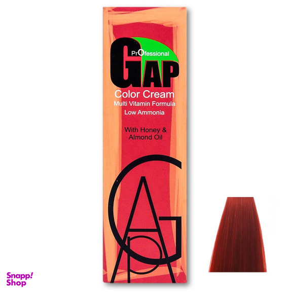 رنگ مو گپ (Gap) شماره 7.66 رنگ بلوند ماهاگونی قرمز حجم 100 میلی‌لیتر