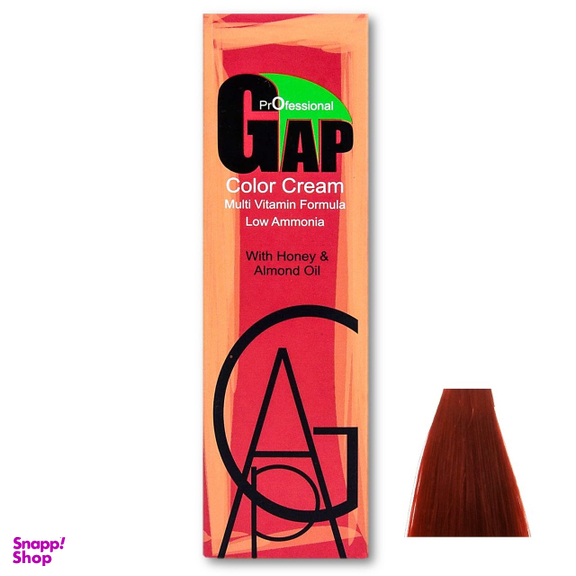 رنگ مو گپ (Gap) شماره 7.6 رنگ بلوند قرمز ماهاگونی حجم 100 میلی‌لیتر