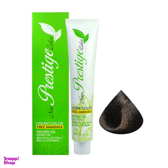 رنگ مو نیو پرستژ کالر (New Prestige Color) شماره 5.1 رنگ قهوه ای خاکستری روشن حجم 100 میلی‌لیتر