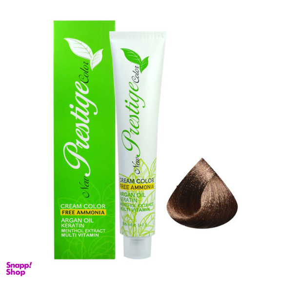 رنگ مو نیو پرستژ کالر (New Prestige Color) شماره 6 رنگ قهوه ای تیره حجم 100 میلی‌لیتر