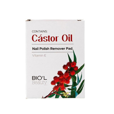 پد لاک پاک کن بیول (Biol) مدل Castor Oil بسته 5 عددی