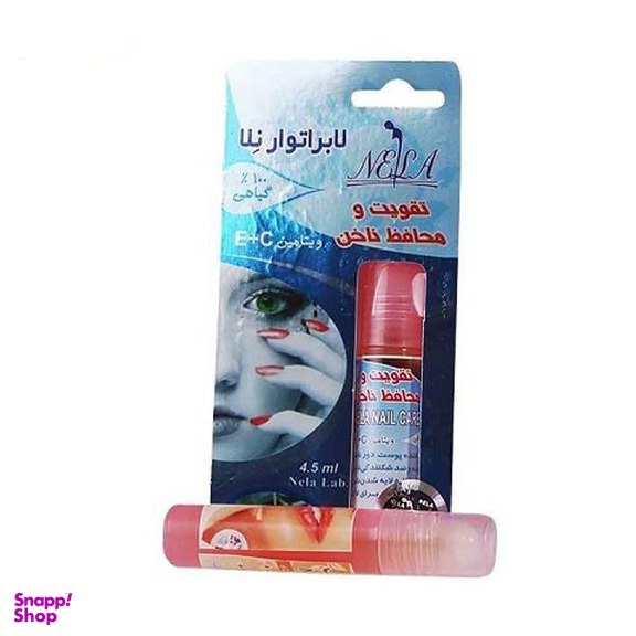 تقویت و محافظت کننده ناخن نلا (Nela) حاوی ویتامین C+E حجم 4.5 میلی‌لیتر