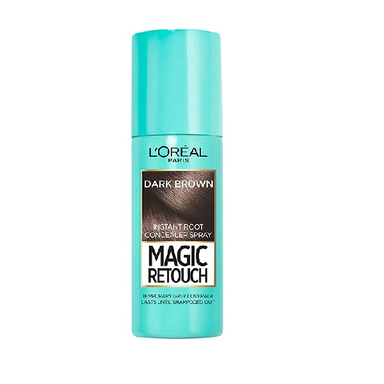 اسپری رنگ ریشه مو لورآل (Loreal) مدل Magic Retouch رنگ قهوه ای تیره حجم 75 میلی‌لیتر