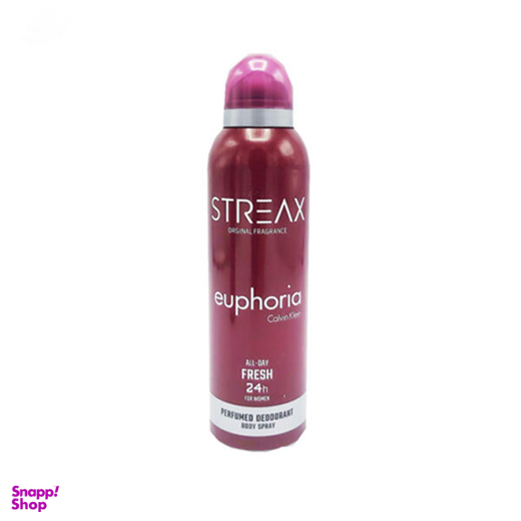 اسپری بدن زنانه استریکس (Streax) مدل euphoria حجم 200 میلی‌‌لیتر