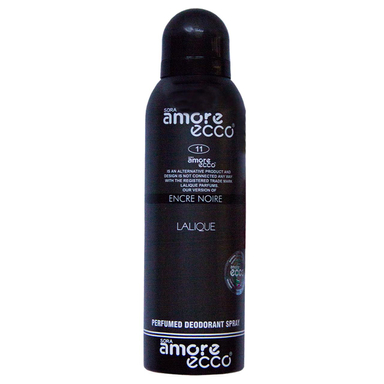 اسپری مردانه آمور اکو (Amore Ecco) مدل Lalique Enser Noir حجم 200 میلی‌‌ لیتر