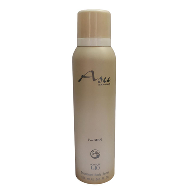 اسپری ضد تعریق بدن مردانه آسو (Asu) مدل Acqua Di Gio حجم 150 میلی‌‌ لیتر