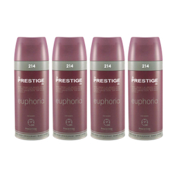 اسپری خوشبو کننده بدن زنانه پرستیژ (Prestige) مدل euphoria حجم 150 میلی‌‌لیتر مجموعه 4 عددی
