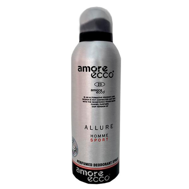 اسپری مردانه آمور اکو (Amore Ecco) مدل آلور اسپرت حجم 200 میلی‌ لیتر