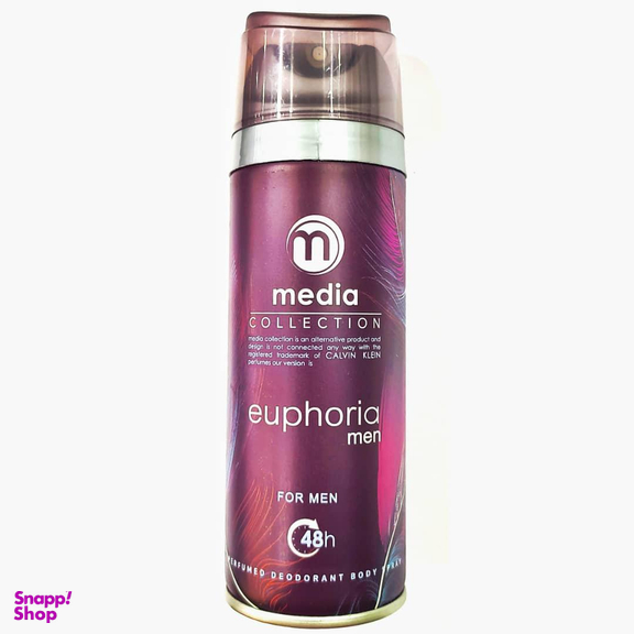 اسپری خوشبو کننده بدن مردانه مدیا (Media) مدل euphoria حجم 200 میلی‌‌لیتر