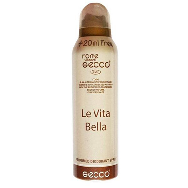 اسپری بدن زنانه سکو (Secco) مدل Le Vita Bella حجم 200 میلی‌‌لیتر