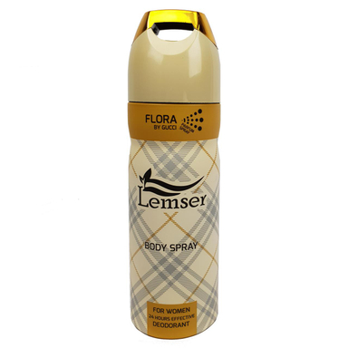 اسپری خوشبوکننده دیودورانت لمسر (Lemser) مدل FLORA BY GUCCI حجم 200 میلی‌‌لیتر