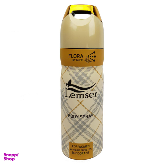 اسپری خوشبوکننده دیودورانت لمسر (Lemser) مدل FLORA BY GUCCI حجم 200 میلی‌‌لیتر