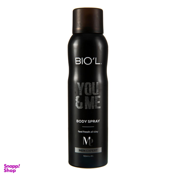 اسپری خوشبو کننده بدن مردانه بیول (Biol) مدل YOU & ME حجم 150 میلی‌‌ لیتر