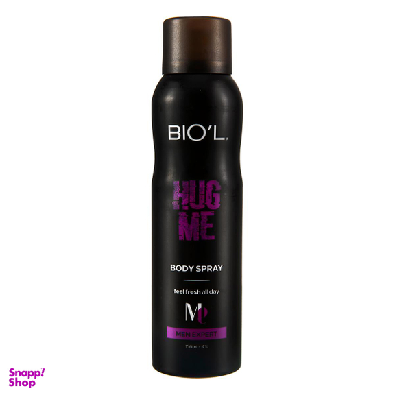 اسپری خوشبو کننده بدن مردانه بیول (Biol) مدل HUG ME حجم 150 میلی‌‌ لیتر