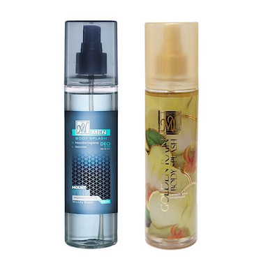 بادی‌ اسپلش مای مدل Mont Vein حجم ۲۲۰ میلی لیتر و Golden Rain حجم 200 میلی لیتر مجموعه ۲ عددی