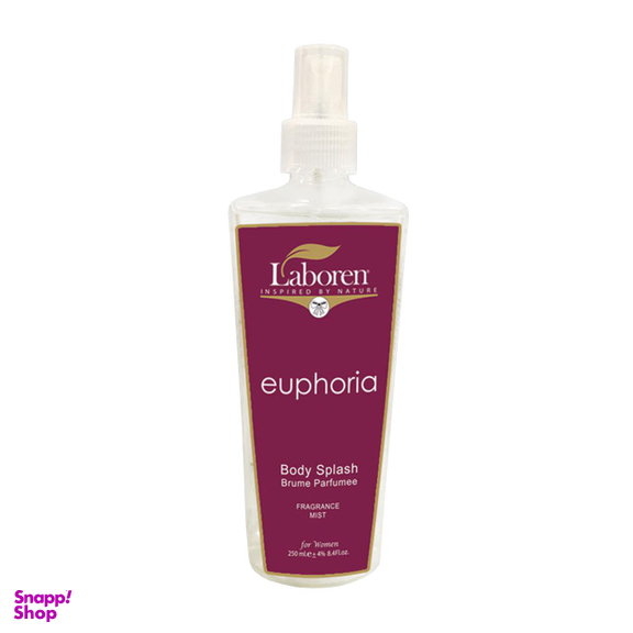 بادی اسپلش زنانه ایفوریا لابورن (Laboren) مدل euphoria حجم 250 میلی‌لیتر