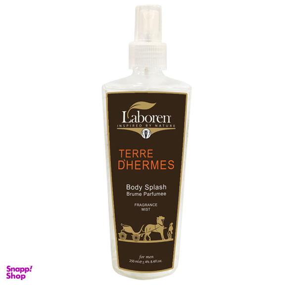بادی اسپلش مردانه تق هرمس لابورن (Laboren) مدل Terre D'Hermes حجم 250 میلی‌لیتر