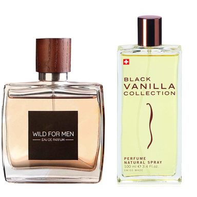 ادوپرفیوم استاویتا (Stavita) مدل Black Vanilla به همراه ادوپرفیوم مردانه مدل Wild حجم 100 میلی‌لیتر