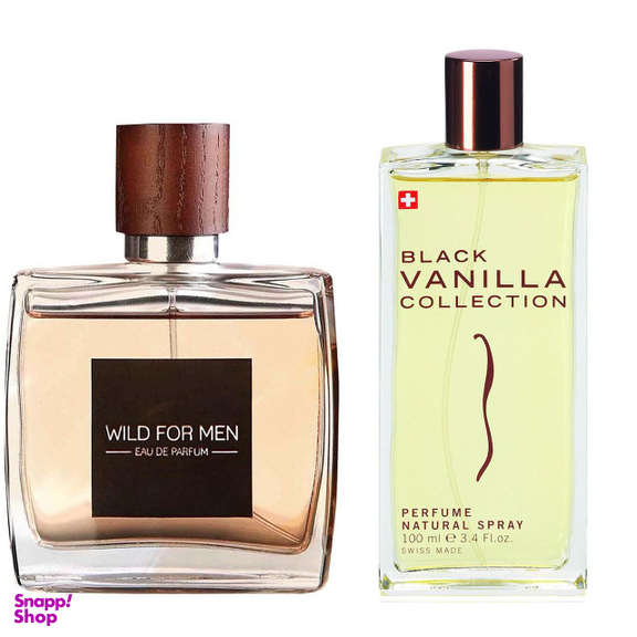 ادوپرفیوم استاویتا (Stavita) مدل Black Vanilla به همراه ادوپرفیوم مردانه مدل Wild حجم 100 میلی‌لیتر
