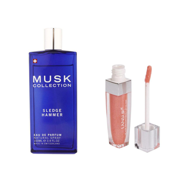 ادوپرفیوم مردانه استاویتا (Stavita) مدل Musk Sledge Hammer حجم 100 میلی‌لیتر + رژ لب مایع لانسور سری Glaze شماره 18