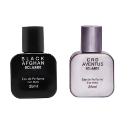 عطر جیبی مردانه اسکلاره (Sclaree) مدل Black Afghan حجم 35 میلی‌لیتر + عطر جیبی مردانه اسکلاره (Sclaree) مدل Crd Aventus