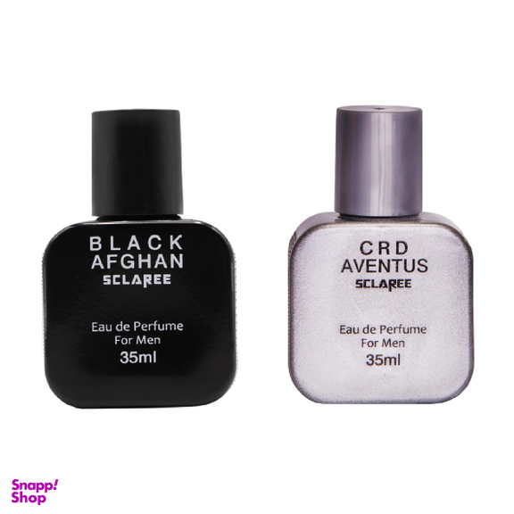 عطر جیبی مردانه اسکلاره (Sclaree) مدل Black Afghan حجم 35 میلی‌لیتر + عطر جیبی مردانه اسکلاره (Sclaree) مدل Crd Aventus