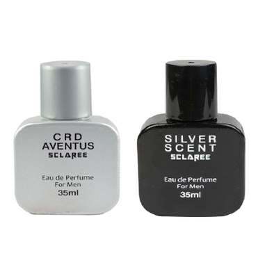 عطر جیبی مردانه اسکلاره مدل Crd Aventus حجم 35 میلی‌ لیتر به همراه عطر جیبی مردانه مدل Silver Scent