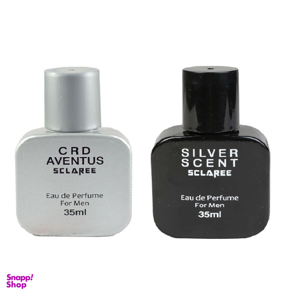 عطر جیبی مردانه اسکلاره مدل Crd Aventus حجم 35 میلی‌ لیتر به همراه عطر جیبی مردانه مدل Silver Scent
