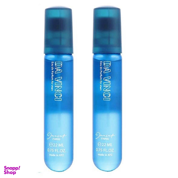 عطر جیبی مردانه ژک ساف (Jacsaf) مدل داوینچی حجم 22 میلی‌لیتر بسته 2 عددی