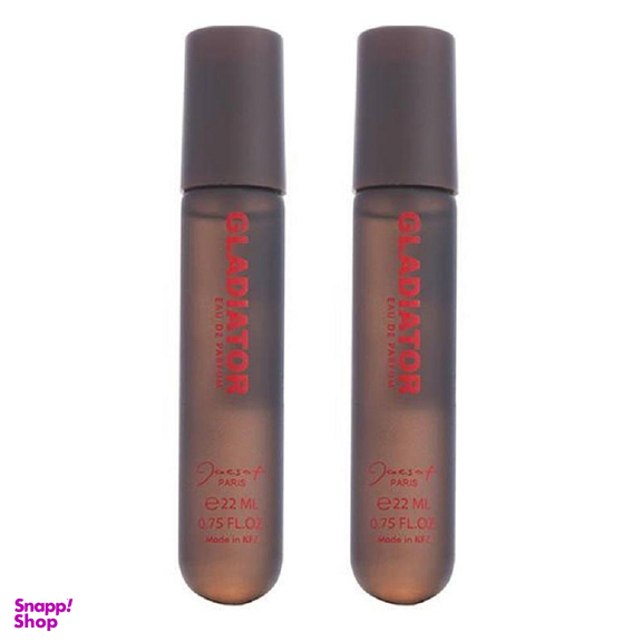 عطر جیبی مردانه ژک ساف (Jacsaf) مدل گلادیاتور حجم 22 میلی‌لیتر بسته 2 عددی