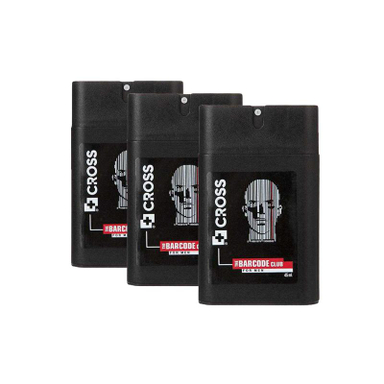 عطر جیبی مردانه کراس (Cross) مدل Barcode حجم 45 میلی‌لیتر مجموعه 3 عددی