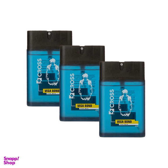 عطر جیبی مردانه کراس (Cross) مدل Vega Bond حجم 45 میلی‌لیتر مجموعه 3 عددی