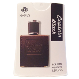 عطرجیبی مردانه حارث (Hares) مدل کاپیتان بلک حجم 45 میلی‌لیتر