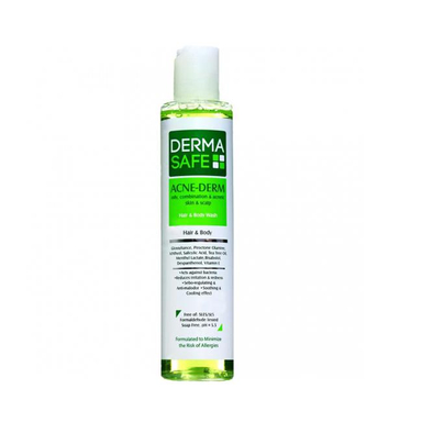 شامپو سر و بدن درماسیف (Dermasafe) مدل Acne Derm