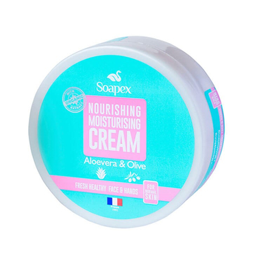 کرم آبرسان سوپکس (Soapex) حاوی عصاره Aloevera & Olive حجم 220 میلی لیتر