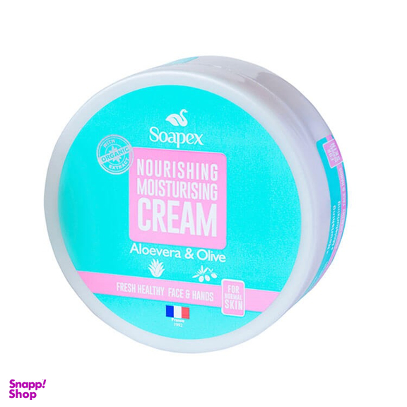 کرم آبرسان سوپکس (Soapex) حاوی عصاره Aloevera & Olive حجم 220 میلی لیتر
