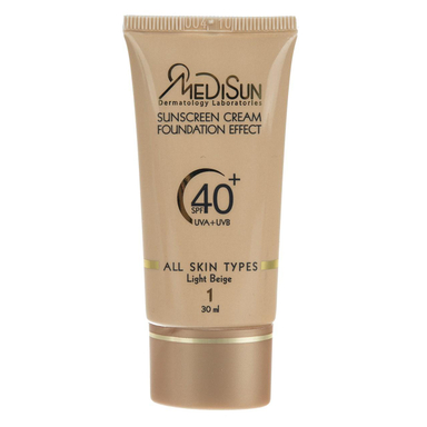 کرم پودر ضد آفتاب مدیسان (Medisun) سری All Skin مدل Foundation Effect حجم 30 میلی‌لیتر