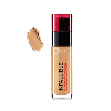 کرم پودر 24 ساعته لورآل (Loreal) مدل اینفلیبل حجم 30 میلیلیتر