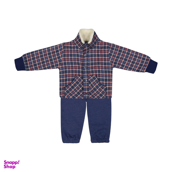 ست کاپشن و شلوار نوزادی پسرانه فیورلا (Fiorella) کد 2933