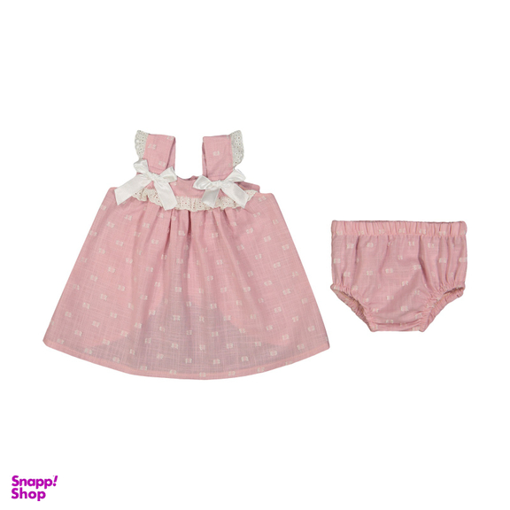 ست پیراهن و شورت نوزادی دخترانه فیورلا (Fiorella) کد 2077