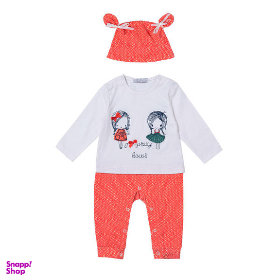 ست بادی و کلاه نوزادی فیورلا (Fiorella) مدل 50013