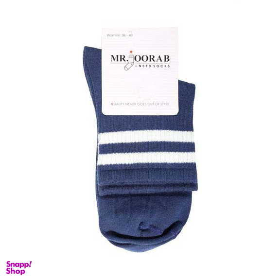 جوراب زنانه مستر جوراب (Mr joorab) طرح تنیس مدل R214006 رنگ سرمه ای